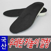 국산 고급 우레탄 1.8cm 깔창 화이트 (남성용) (HCN01)
