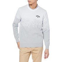 176729 골프자켓 Callaway C21218105 남성용 크루넥 니트(발수 스웨터 칼락스 패턴) 골프 스웨터, 3L, 1030 화이트