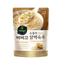 CJ 비비고 누룽지닭백숙죽 420g x 12개 파우치죽