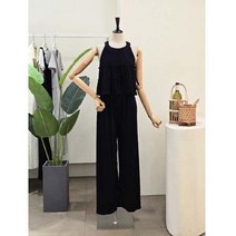 포커스 24FM4E9ST5857_홀터넥 블라우스 팬츠 세트