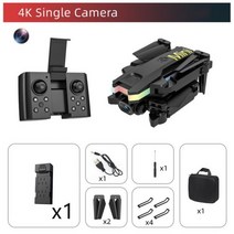 신제품 미니 UAV XT8 드론 4K 전문 듀얼 HD 카메라 항공 사진 브러시리스 모터 접이식 쿼드콥터 완구 2022, 1B 4K Single Camera