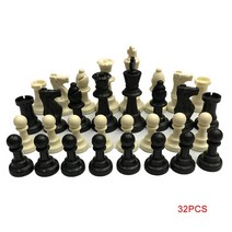 체스판 원목체스 고급체스 나무 체스 세트 7 7cm 킹 32 체스 조각 피규어 졸 게임, 9.5cm