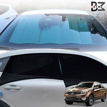 코란도스포츠 차박 캠핑 모기장 햇빛가리개세트, 6종세트 승용1열 2P