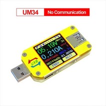 RIDEN UM34 UM34C APP USB 30 TypeC DC 전압계 전압 전류 측정기 배터리 충전량 측정 케이블 저항 테스터, UM34 2