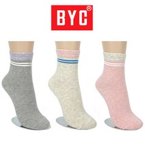 BYC 여자 1호 미끄럼방지양말 4켤레
