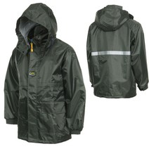 AJ-2004 해상 작업우의 상의 회색 성인남자우비