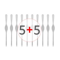 [5+5] 스텐 (게포크 B타입 중형 -실버 5개 + 5개 묶음) 게살 크랩 랍스타 꽃게 대게 홍게 킹크랩 게 속살 호두 주방 포크