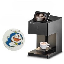 EVEBOT 라떼아트머신 개인카페창업 3D 푸드 프린터기 한글지원, 블랙 EB-FC1 컬러프린팅 라떼아트 머신