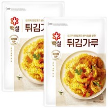 CJ제일제당 맛있는 백설 5가지 재료로만 만든 튀김가루 분말 파우더 돈까스 튀김옷 일식 새우튀김 식자재 고소한 음식점 1kg, 2개