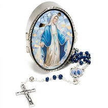 은혜성모S 3mm 5단묵주세트(이태리수입) 천주교 성물