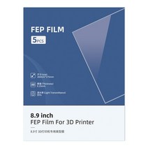 Photon Mono X 6K M3 Plus X2 3D 프린터용 FEP 필름, 01 5피스