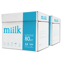 밀크 A4용지 80g (500매*10권), 5000매, A4
