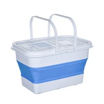 하모니 낚시 접이식 살림통 두레박 밑밥통 13L, 블루