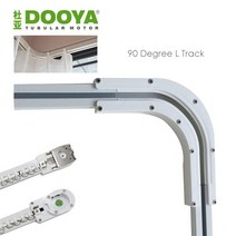자동커튼 전동커튼 전동커튼레일 dooya 90도 l 커튼 트랙 dooya 모터 dooya 자동 커튼 레일 시스템 90도 lu 창 맞춤형, 없음