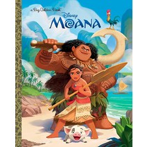 Moana Big 골드en 북 하드cover