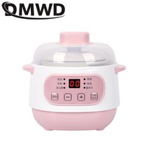 황토 슬로우 쿠커 약탕겸용 쿡 타이머 전기 멀티 찜기 dmwd 음식 기선 세라믹 냄비, 분홍