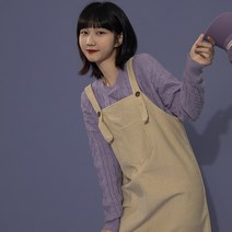 골덴멜빵원피스 TGEA 코듀로이 여성 겹겹이 입기 CHIC 미드 뷔스티에 롱 가을 2450884151