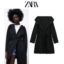 후드 스트링 스웨이드 하프 ZARA 자라 여성 자켓