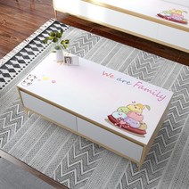 테이블 보 식탁 매트 방수 오염 방지 소프트 플라스틱 글라스 쿠션 TV 매트 거실 주방, 70x70cm, KT46-family