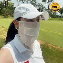 냉감 쿨링 골프 안면 마스크 얼굴 자외선 차단 등산 낚시 자전거 햇빛 가리개, 그레이