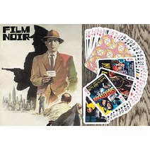 펄프 픽션 플레잉 카드(포커 덱 카드 54장 모두 다른) 빈티지 및 핀업 잡지 커버 일러스트레이션 스탠리 보락 제작 5551551978, Film Noir