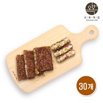 오복떡집 영양찰떡 개별포장 완두배기 찰떡 영양떡 팥시루떡 국내산 찹쌀 완두콩 팥고물 찰시루 팥떡 개업 이사 답례떡 한끼 아침 식사대용 냉동떡 세트, 100g X 30개입