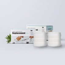 [정품]웰로스 녹물제거 리필용 필터 (싱크대 세면대 샤워기 세탁기) 코랄칼슘필터, 2.웰로스 공용 교체 필터 6입