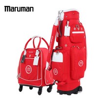 스포츠_ 마루망 아가일 여성 바퀴형 캐디백세트 MR024, 레드