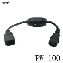 IEC 320 C14 수 플러그-2XC13 C5 C7 C8 C13 암 Y 형 스플리터 전원 코드 웨이 어댑터 케이블 250V/10Acable, 08 PW-100