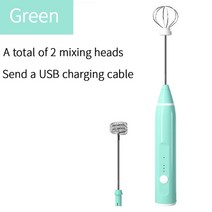 계란 믹서 에그 혼합 가정용 쉐이커 믹서기 전기 털 USB 충전 3 속도 조정 주방 요리 도구 버블러 크림 소스 교반기 작은 우유 거품기 153, 1세대 그린