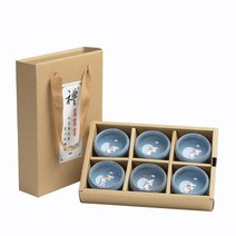 대만 다기 잔 술잔 선물용 물고기잔, L