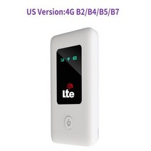 유심라우터 4G 모바일 와이파이 라우터 150Mbps sim 카드 핫스팟 2100mAH 배터리 고속 인터넷 휴대용 LTE, [01] American version
