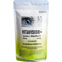 비타허브 루테인 50mg 리보플라빈 아이 헬스 Vitaherbs Lutein Riboflavin Eye Health 90정