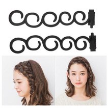 크리닉패드 남자 옆머리 누르기 다운펌 호일워크 다운핏 샴푸대 목받침 diy 여성 헤어 꼬기 도구 여자 지네 braider magic 지네 braid weave braider, 협력사, 07 2개