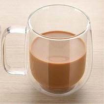 플랫화이트커피잔 이중 아인슈페너컵 하이볼잔 커피용