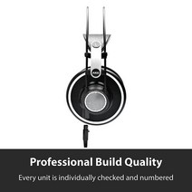 AKG 프로 오디오 스튜디오 프로페셔널 오픈 백 레퍼런스 헤드폰 블랙 바이오더