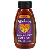 WHOLESOME 유기농 무가공 무여과 꿀 454G(16OZ)