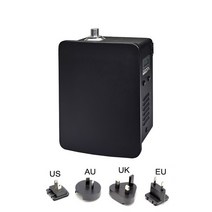 전자 방향제 디퓨저 스마트 공기 청정기 네뷸라이저 전기 에센셜 오일 아로마 워터리스 향기 장치 가정용 향수 타이밍 2000 ³, 3.Black  UK