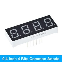 0.4 인치 디지털 튜브 LED 디스플레이 1Bit 2 Bit 3 4 시계 일반적인 양극 음극 quot7 세그먼트 Led DIY 레드 보드 arduino용, [08] 4 bit Red Anode