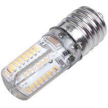 전구소켓 백열 볼 발열 전구 소켓 E17 5W 64 LED 램프 3014 SMD 빛 화이트 AC 110V-220V, 보여진 바와 같이, 하나