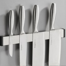 자석칼걸이 마그네틱 나이프 홀더 벽 마운트 이중 설치 스트립 다기능 도구 스토리지 주방 액세서리 새로운, 02 Standard silver 40cm