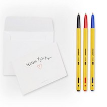 모나미 153 노랑버젼 볼펜 1.0mm 12개입, 노랑레드