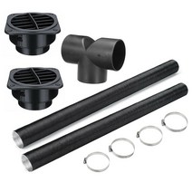 무시동히터부품 차량용 75mm Y/T 피스 히터 파이프 덕트 따뜻한 공기 배출구 환기 호스 클립 세트 디젤 히터용 베바스토 에버스패커, 75mm T