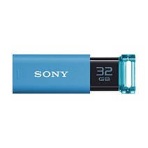 SONY 소니 USB 메모리 USB3.0 32GB 블루 캡리스 USM32GU l, 1MB