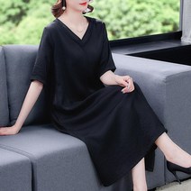 샤 원피스 전문점 상점 철회함 여성의류 초산 새틴 향운 라이크 실크 미드 노년 엄마 가을 4999047665