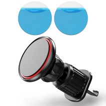 Untoom Universal Magnetic Car Phone Holder 360 Rotation Air Vent Clip Strong Mobile Cellphone Stand, 한개옵션1, 01 Black