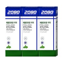 2080 애플민트향 치약 자일리톨, 100g, 3개