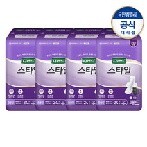 디펜드 스타일 패드 여성 참숯 중용량 24x4, 24개입, 4개, 중형