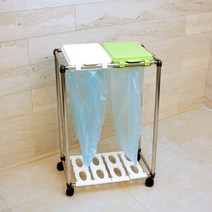 sun고질라▣SS재활용분리수거함2P 재활용쓰레기함 재활용수거함 분리수거함 조립식분리수거함 스테인레스파이프분리수거함▣young고질라, 감사합니다., 감사합니다.