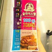 [목우촌] 주부9단 슬라이스햄 300g(100g X 3개입), 아이스박스포장